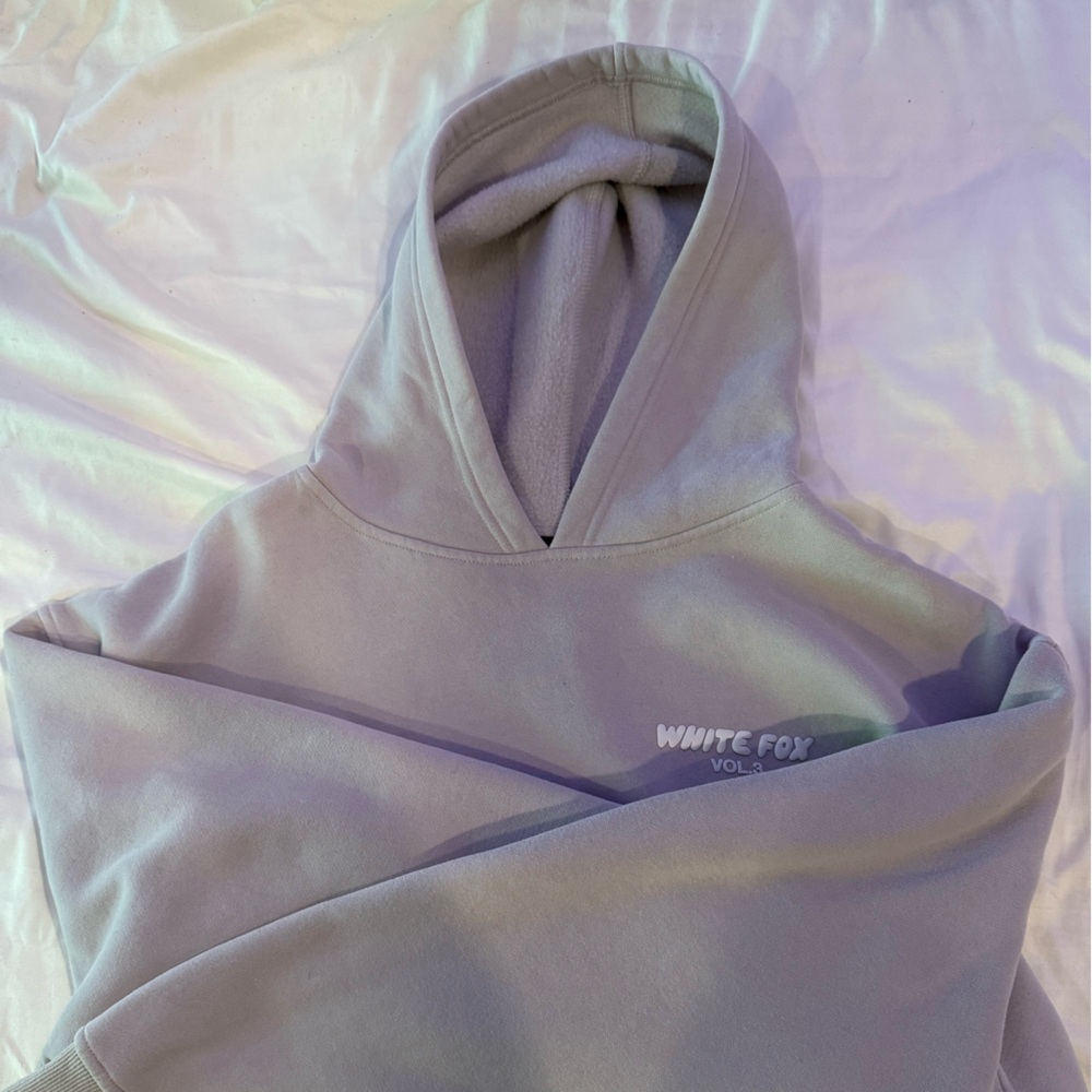 Grey White Fox hoodie.